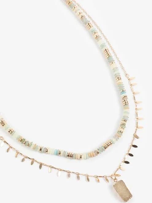 maurices Women's Beaded Layered Necklace Set