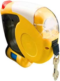 3M Auto Retractable Dog Leash with Flashlight, Pet Dispenser, Waste Walk Bag Cord,