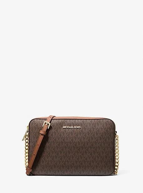 MICHAEL KORS Jet Set Large East West Saffiano Leather Crossbody Bag