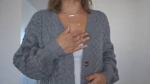 MISSKY Womens Chunky Sweaters Ribbed Knitted Cardigan Puff Long Sleeve Fall 2023 Button Down Cable Knit Cardigans for Women Tops Tunic Coat Jacket Outerwear Knitwear Outfits Beige Small at Amazon Women's Clothing