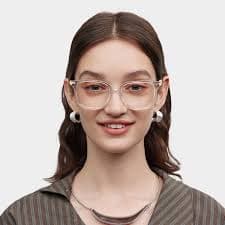 Delilah Square Clear Frame Eyeglasses for Women| ZEELOOL