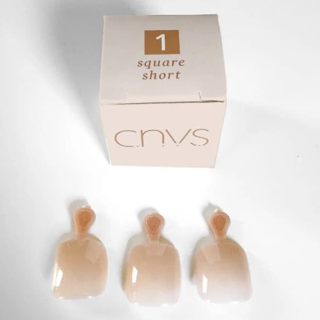 Short Nude Square Nails