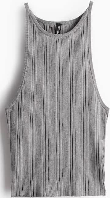Women's Rib Knit Viscose Blend Vest Top