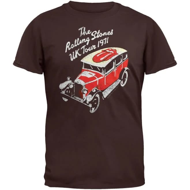Rolling Stones Men's UK 71 Tour Soft T-Shirt