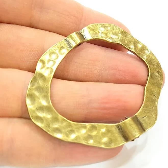 Antique Bronze Circle Round Pendant