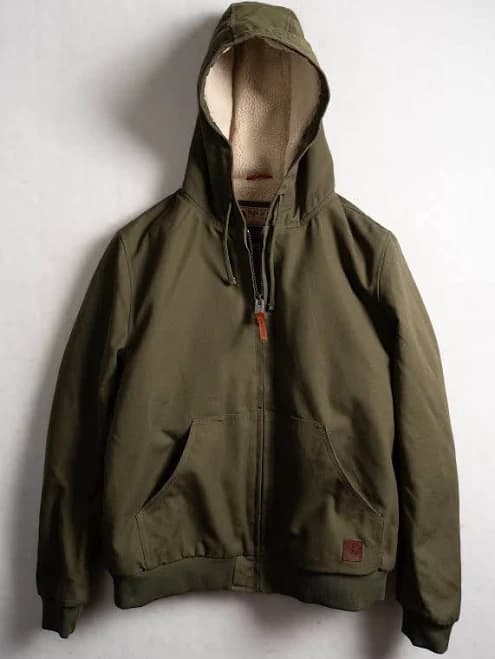 Sherpa Lined Canvas Hoodie
