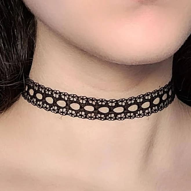 Gothic Lace Choker Necklace