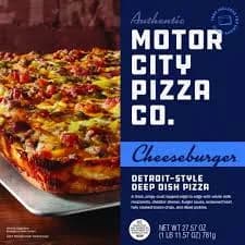 Motor City Pizza Co. Cheeseburger Detroit-style Deep Dish Pizza