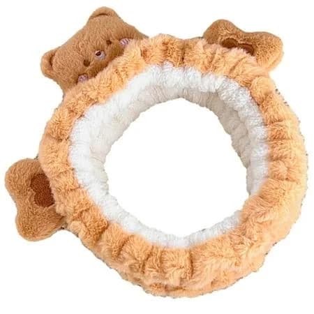 Amosfun Adjustable Elastic Plush Bear Headband