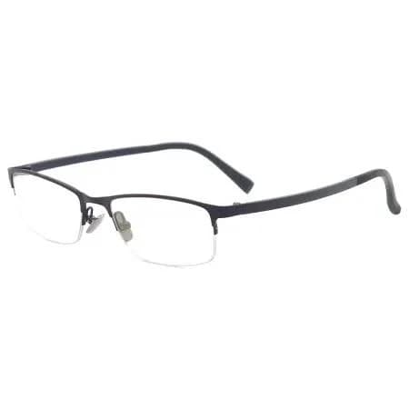 Metal Half Rim Oval Spectacles Men Eyewear Glasses For Prescription Lenses of Myopia & Reading
