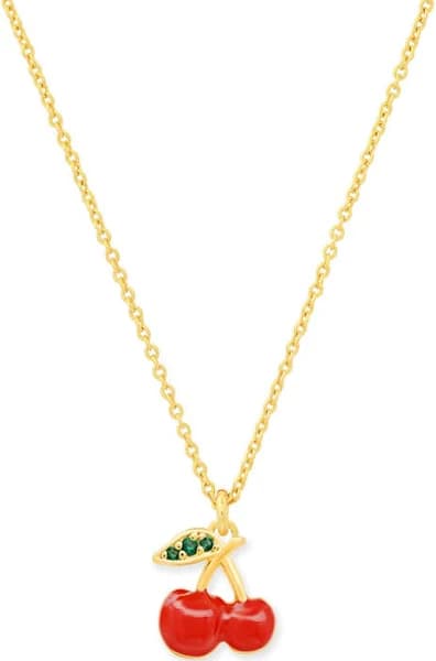 Enamel Cherry Necklace