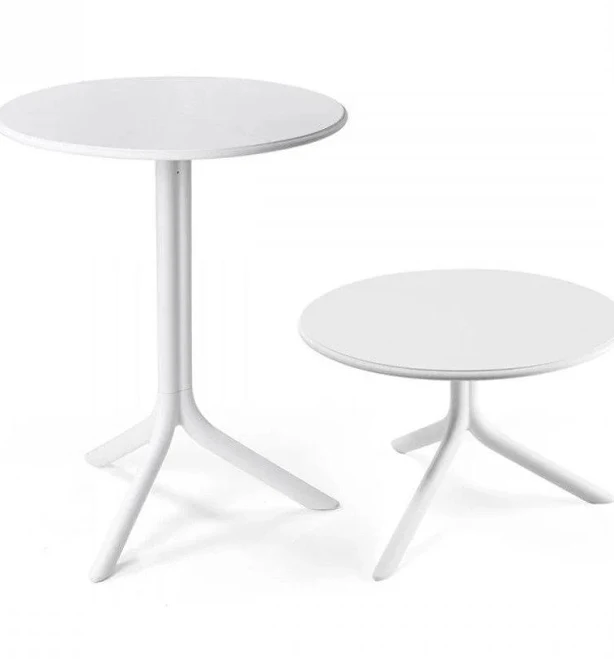Spritz Round Outdoor Dining Table , 23.82'' in. W 23.82'' in. D Nardi Table Top Color: White