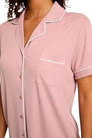 Nicole Miller New York Women's Pajamas 2 Piece Soft Ribbed Button Down PJ Short Set, Gemini, XL: Buy Online at Best Price in UAE - Amazon.ae