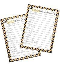 Amazon.com: COCHIE 30 Players Graduation Party Games for Adults Large Groups, Grad Words Pictionary Game, Word Scramble Guesstures Game with Answer Key, Graduation Parties Supplies Favor (Pattern Pictionary) : Home & Kitchen