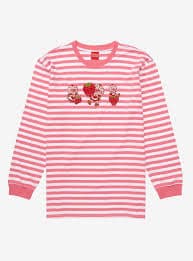 Strawberry Shortcake Strawberry Striped Long Sleeve T-Shirt - BoxLunch Exclusive | BoxLunch