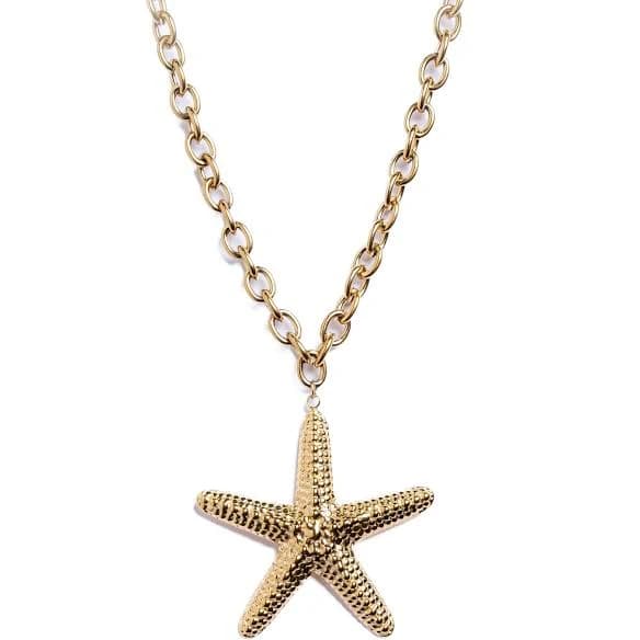 My Sister's Cottage Waterproof Chunky Chain Starfish Necklace