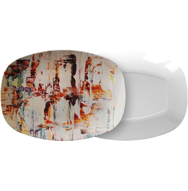 Contemporary Abstract Art Serving Platter