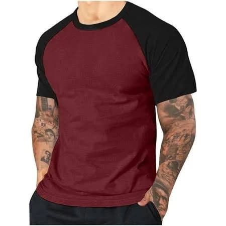 Men's Color Block Short Sleeve T-Shirt