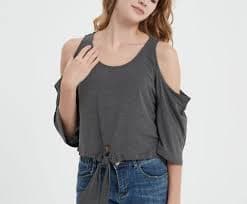 Lavender Scented Loungewear - Sleepytime Tie-Front Top / Wearable Anywhere. - Shop 24greenhome Women's Tops - Pinkoi