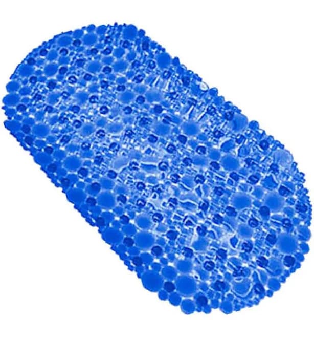 Evideco Bubbles Non-Slip Oval Bathtub Mat