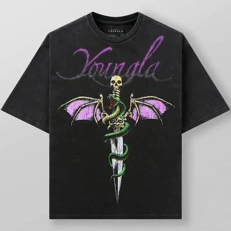 YoungLA Men's 4205 Vintage Rock Tees