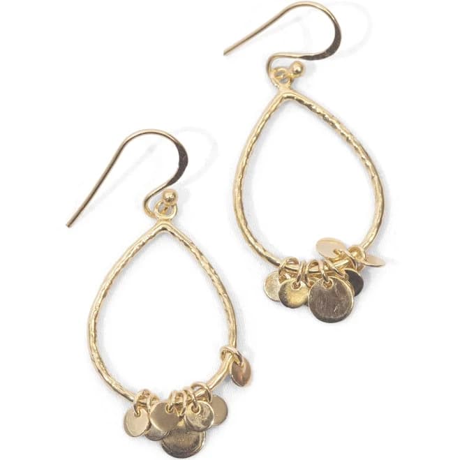 ***Teardrop with Charm Earrings Sugarboo & Co
