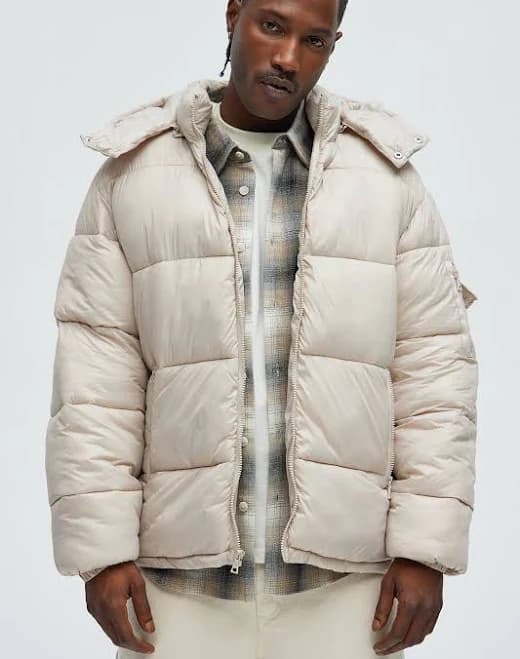 Fashion Nova Men's Nixer Puffer Jacket