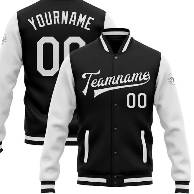 Men's Varsity Letterman Bomber Jacket