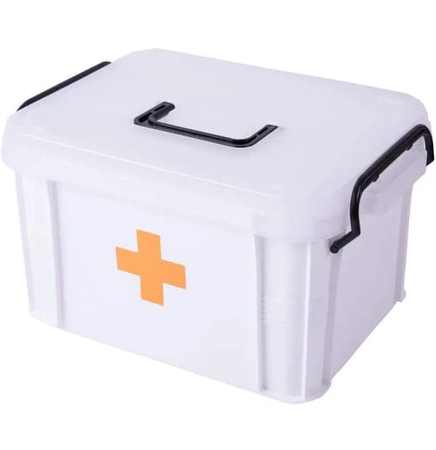 Basicwise Large First Aid Medical Kit Container QI003347