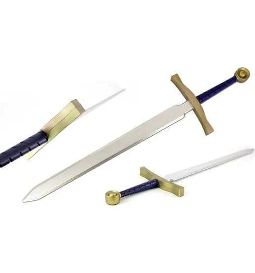 Dragon Quest Basic Sword Prop Accessory | Adult | Unisex | Orange/Blue/Gray | One-Size | Ruian Fly Cutlery
