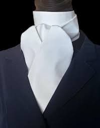 TRADITIONAL Shaped Stock Tie, Heavy Ivory Show Tie - Etsy Canada