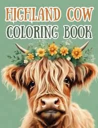 Highland Cow Coloring Book