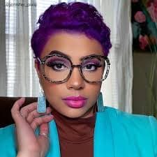 Square Snake/Skin Eyeglasses | Vooglam.com