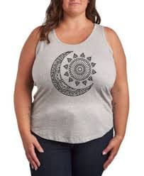Hybrid Apparel Mandala Sun Moon Plus Size Graphic Tank - Macy's