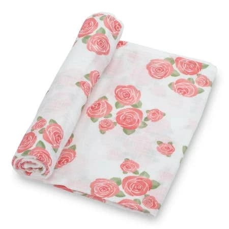 Lollybanks Rose Blooming Baby Swaddle Blanket