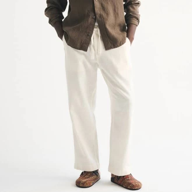 Men's abercrombie & fitch Baggy Cotton Texture Pull-On Pant