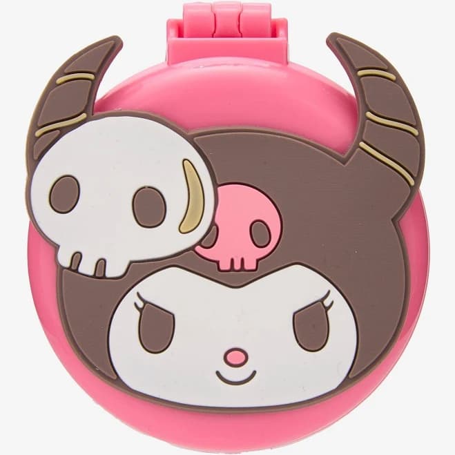 Sanrio Kuromi with Horns Compact Mirror with Brush - BoxLunch Exclusive