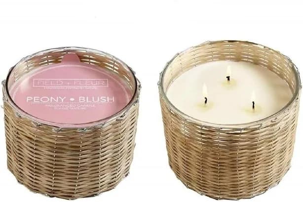 Hillhouse Naturals Peony Blush Handwoven Candle