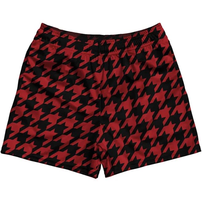Houndstooth Rugby Gym Shorts Made in USA