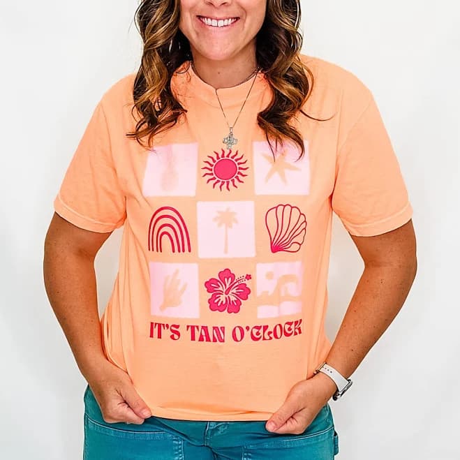 It's Tan O'Clock Graphic Tee