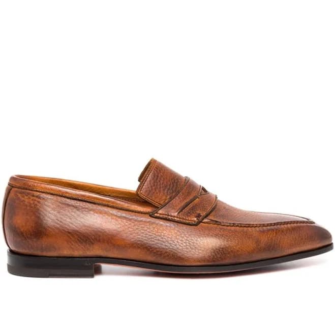 Principe Leather Slip-On Loafers