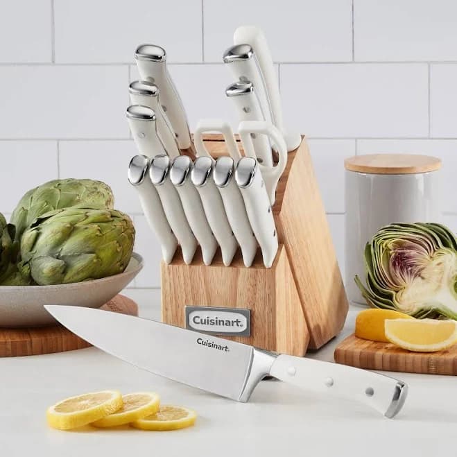 Cuisinart Celestial Blue Triple Rivet Knife Block Set of 15