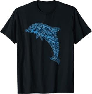 Swim Swimmer T shirt Funny Swimming Practice Dolphin Tee T-Shirt