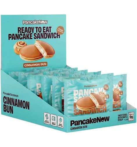 PancakeNow Cinnamon Bun Pancake Sandwiches