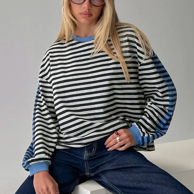 Princess Polly Taysha Long Sleeve Stripe Top