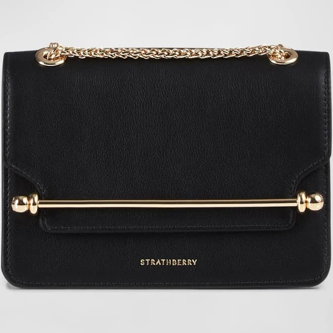 Strathberry Leather Crossbody Mini Handbag