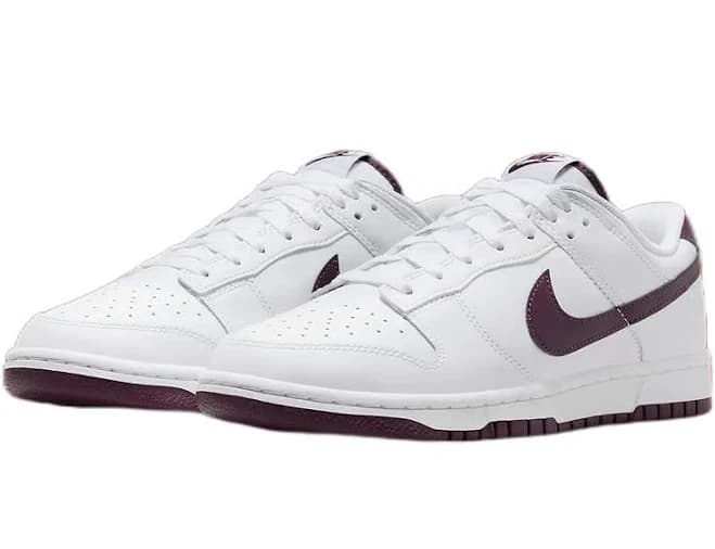 Nike Dunk Low White Night Maroon Dv0831-102
