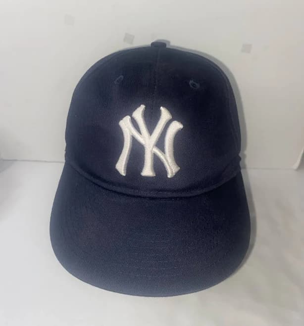 Ny Yankees Navy Blue Ball Cap White Logo Team Mlb Oc Sports Hook N