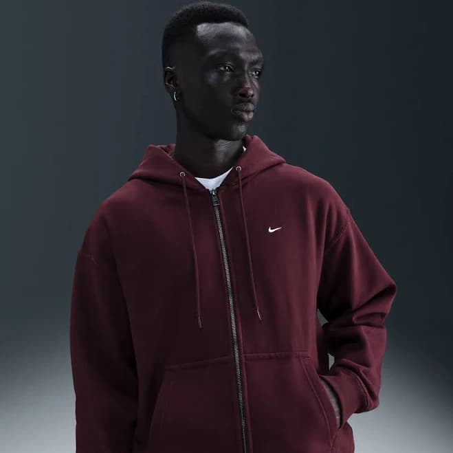 Nike Men's Solo Swoosh Full-Zip Fleece Hoodie