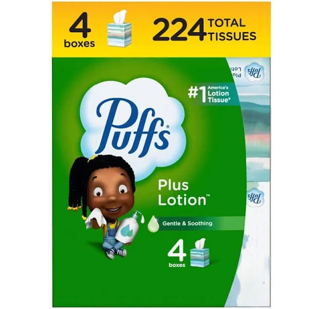 Puffs Plus Lotion Facial Tissues